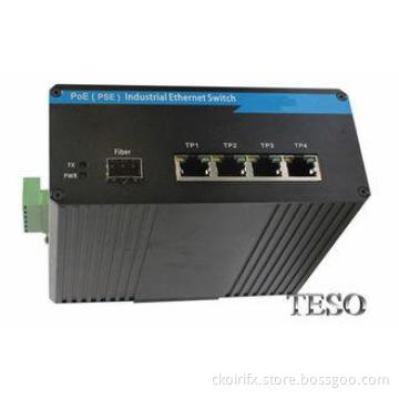 LC 4 Port Optical Ethernet Switch IP40 With CE , High Perfo
